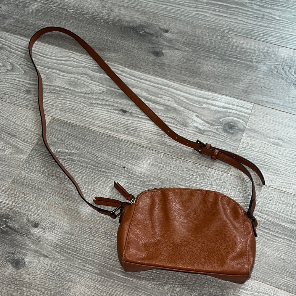 Brown Leather Crossbody Bag
